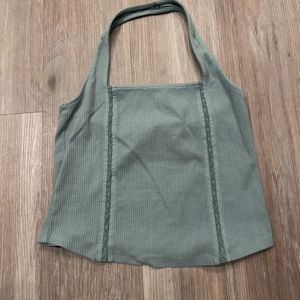 American Eagle Outfitters Green Tank Top Halter Top - Picture 6 of 6